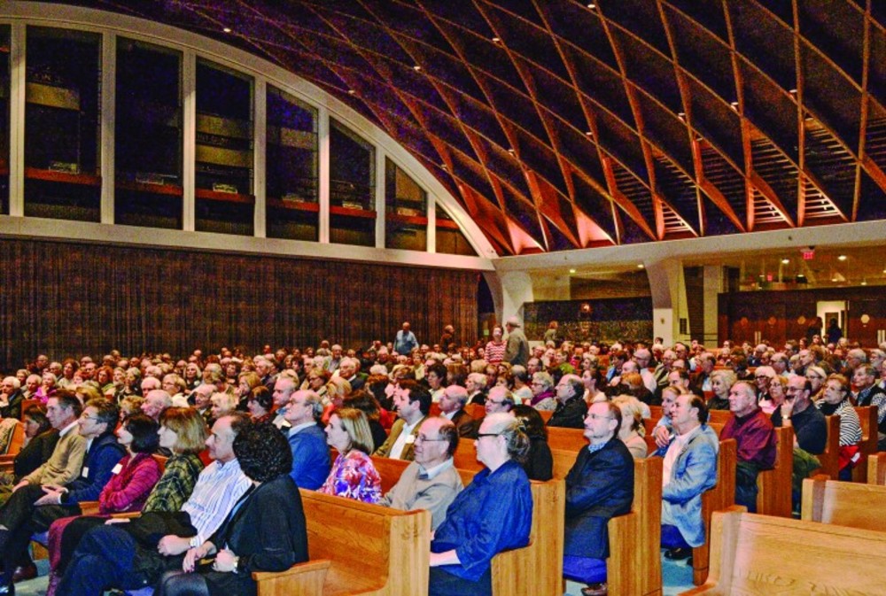 More than 340 people filled Temple Beth-El to listen to Deborah Lipstadt  discuss anti-Semitism. /PHOTO | SIMON LICHTER